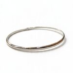 Βραχιόλι γυναικείο χειροπέδα bangle από ασήμι 925° 4mm