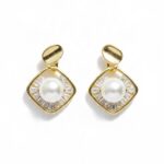 Σκουλαρίκια  pearl από ασήμι 925°